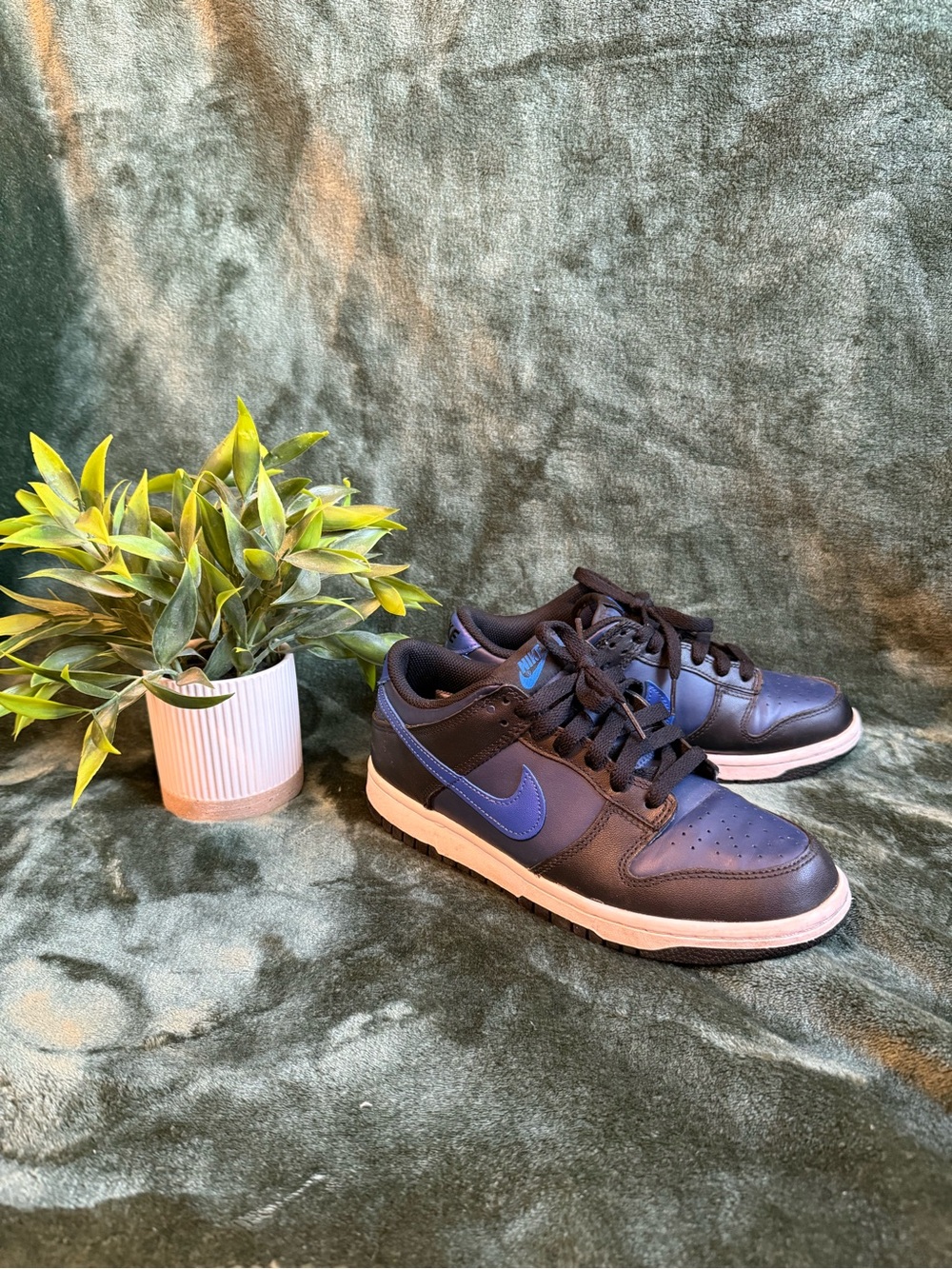 Nike Men’s Low-Top Sneakers in Black and Blue